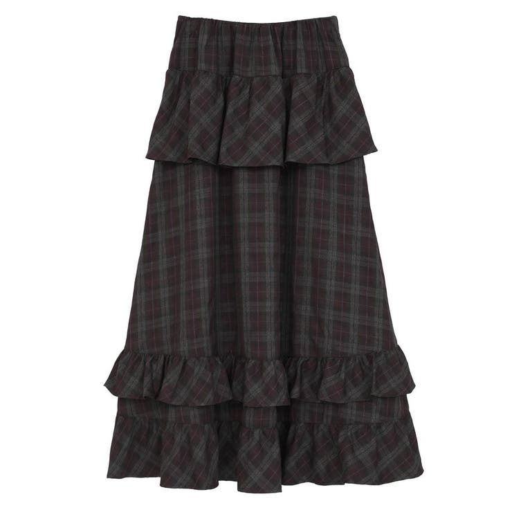 ■ESCAR チェックペプラムフレアスカート | Green Parks  | 詳細画像9 