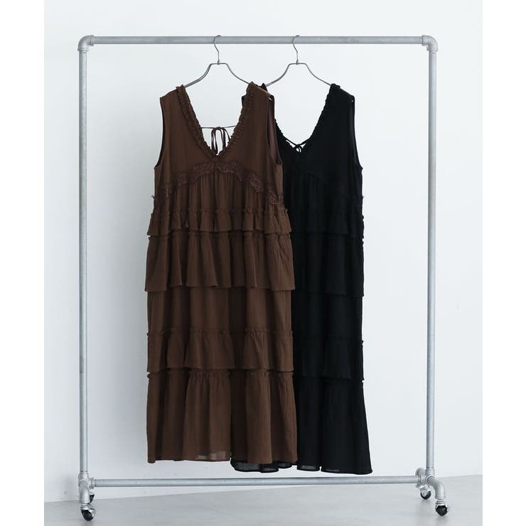 ■ESCAR レース×コットンティアードワンピース | Green Parks  | 詳細画像1 