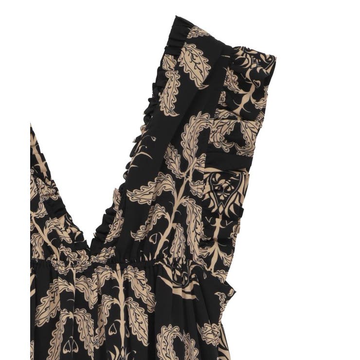 ■ESCAR ボタニカルptフリルエプロンワンピース | Green Parks  | 詳細画像12 