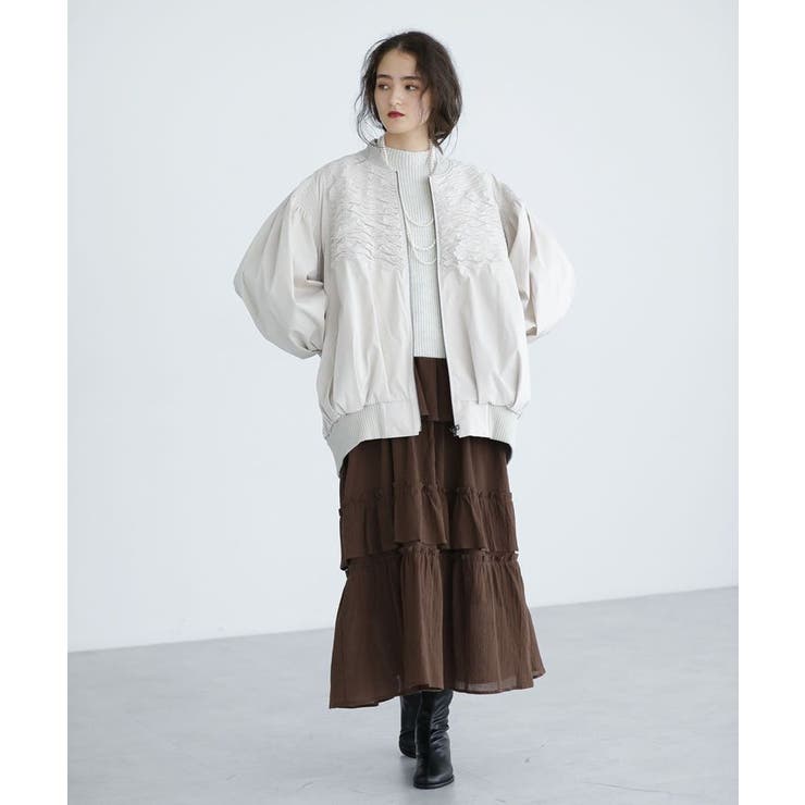 □ESCAR シャーリングブルゾン[品番：GRPW0050119]｜Green Parks