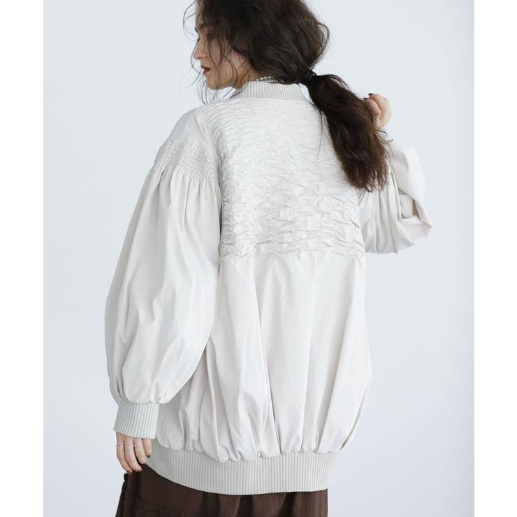 □ESCAR シャーリングブルゾン[品番：GRPW0050119]｜Green Parks