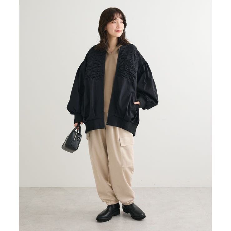 □ESCAR シャーリングブルゾン[品番：GRPW0050119]｜Green Parks