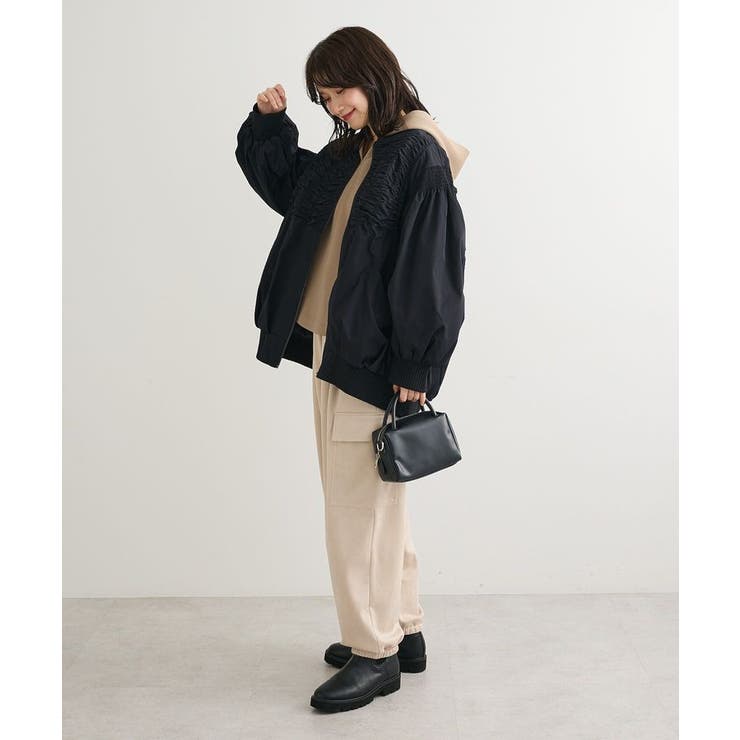 【新品タグ付き】ESCAR シャーリングブルゾン Green Parks｜□ESCAR シャーリングブルゾン | Rakuten Fashion(楽天