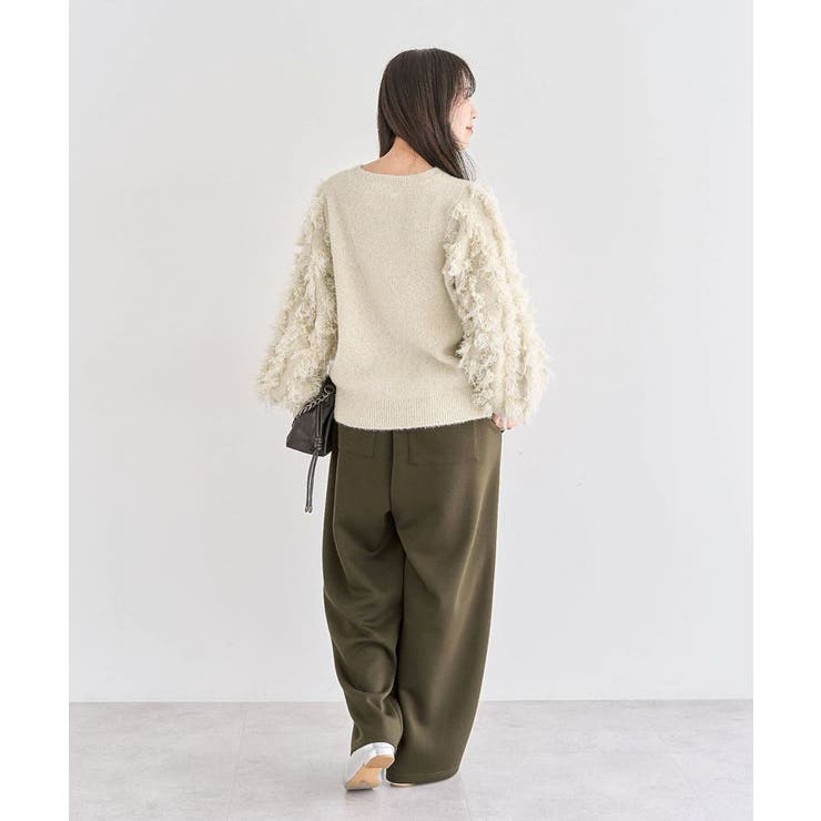 ・furry rate ラメフェザー袖フリンジニット | Green Parks  | 詳細画像20 