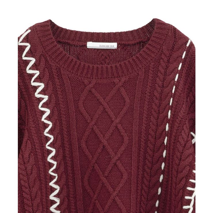 ・ELENCARE DUE ハンドステッチケーブルニット | Green Parks  | 詳細画像33 