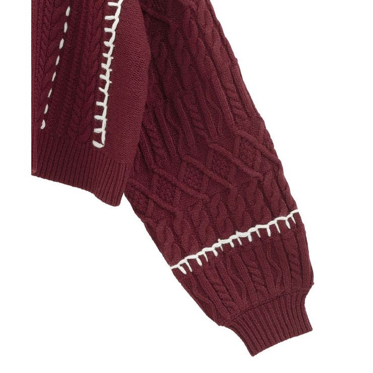 ・ELENCARE DUE ハンドステッチケーブルニット | Green Parks  | 詳細画像34 