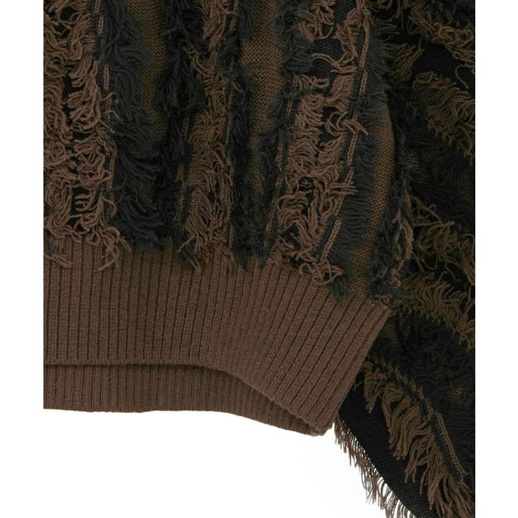 ・ELENCARE DUE フリンジジャカードニット | Green Parks  | 詳細画像26 