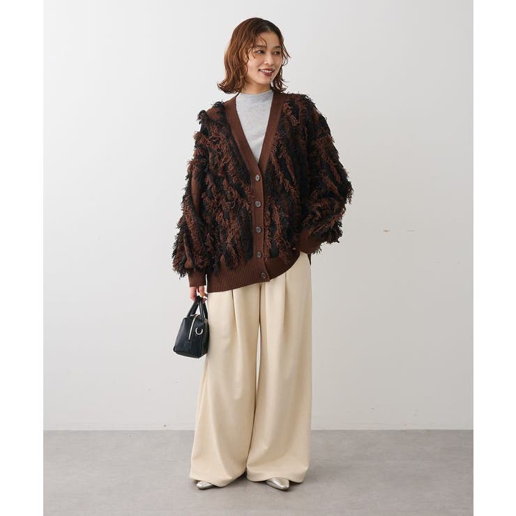 ・ELENCARE DUE フリンジジャカードカーディガン | Green Parks  | 詳細画像2 