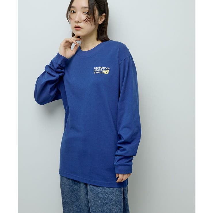 ブルー | ●NB プレミアムロゴロングスリーブTシャツ | Green Parks 