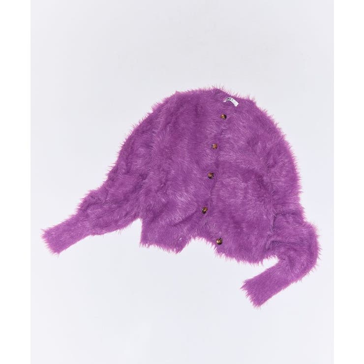 ■WITH KURUMI NAKATA シャギーカーディガン | Green Parks  | 詳細画像6 