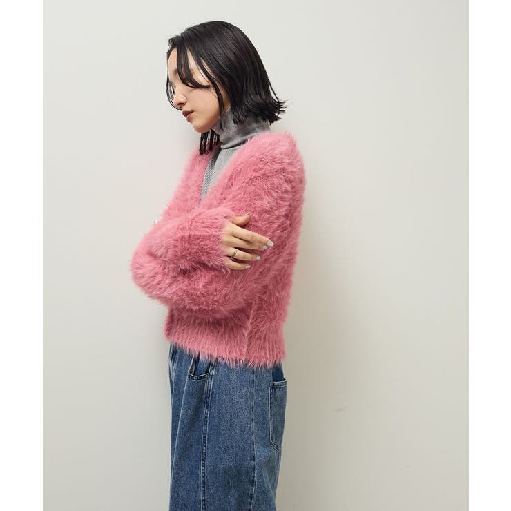 ・Petit Fleur シャギーニットカーディガン | Green Parks  | 詳細画像11 