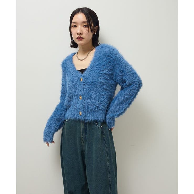 ・Petit Fleur シャギーニットカーディガン | Green Parks  | 詳細画像5 