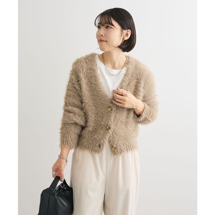 ・Petit Fleur シャギーニットカーディガン | Green Parks  | 詳細画像22 