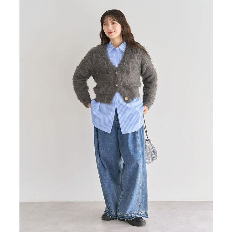 ・Petit Fleur シャギーニットカーディガン | Green Parks  | 詳細画像26 