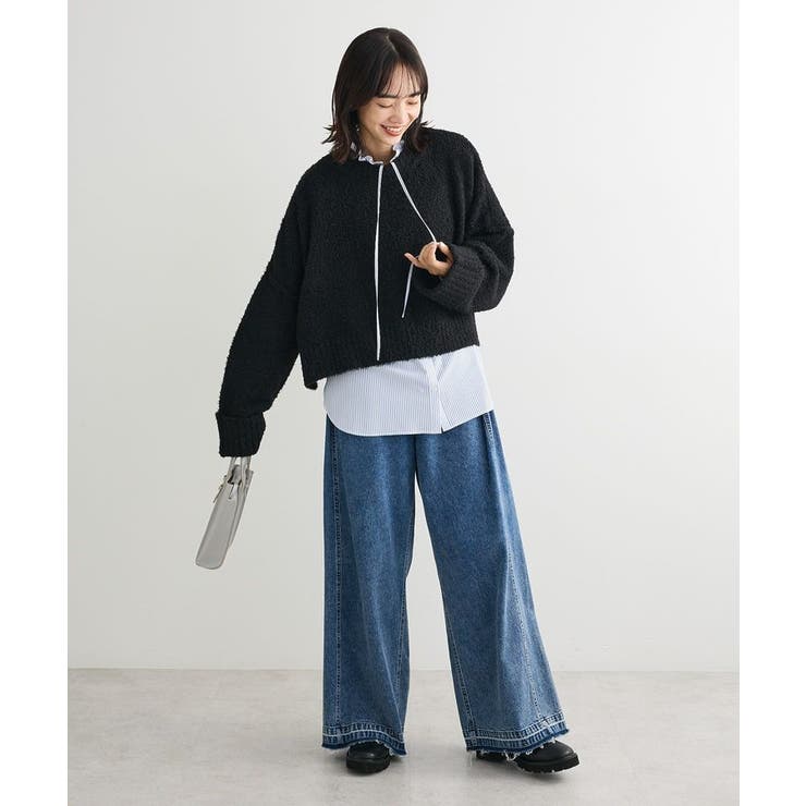 ・Petit Fleur ブークレワイドニット | Green Parks  | 詳細画像21 