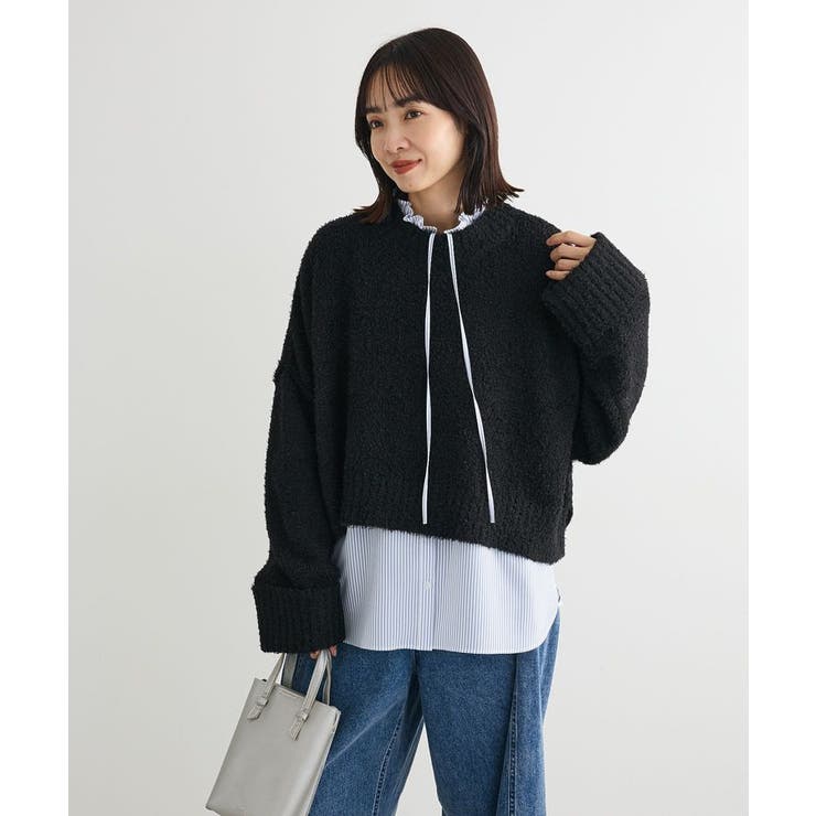 ・Petit Fleur ブークレワイドニット | Green Parks  | 詳細画像24 