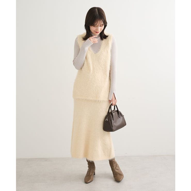 ・Petit Fleur シャギーニットベスト | Green Parks  | 詳細画像2 