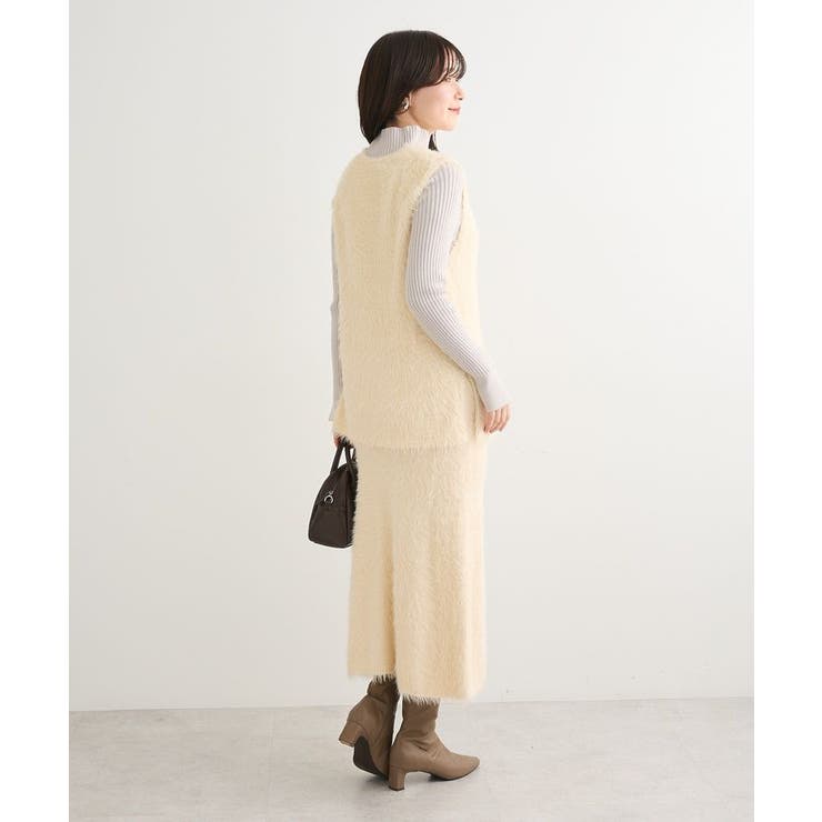 ・Petit Fleur シャギーニットベスト | Green Parks  | 詳細画像4 