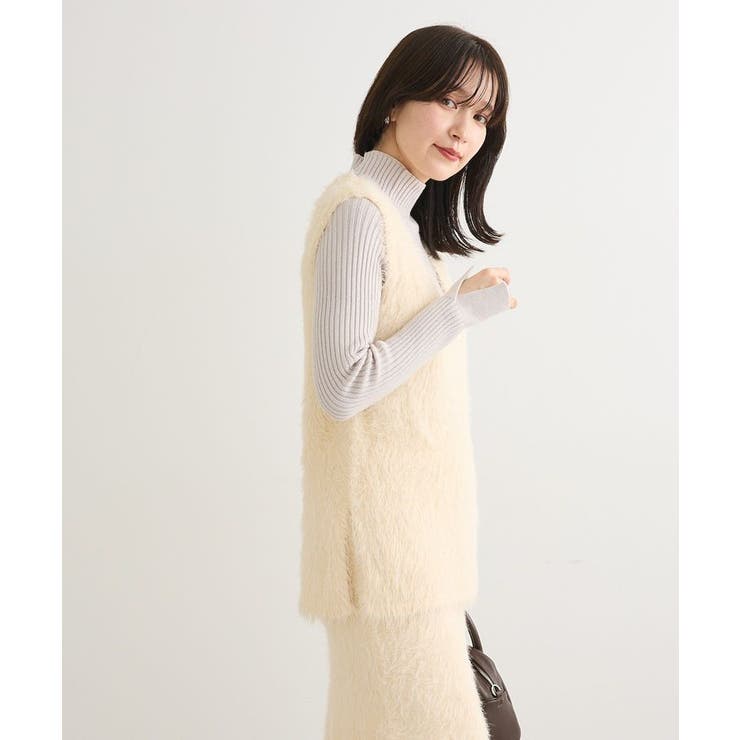 ・Petit Fleur シャギーニットベスト | Green Parks  | 詳細画像6 