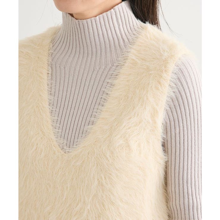 ・Petit Fleur シャギーニットベスト | Green Parks  | 詳細画像8 