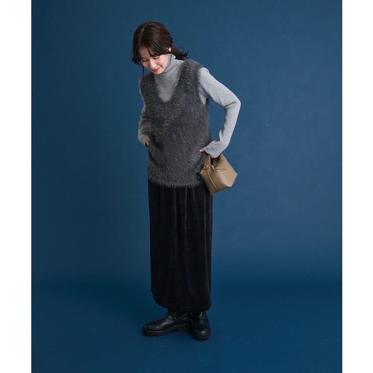 ・Petit Fleur シャギーニットベスト | Green Parks  | 詳細画像19 