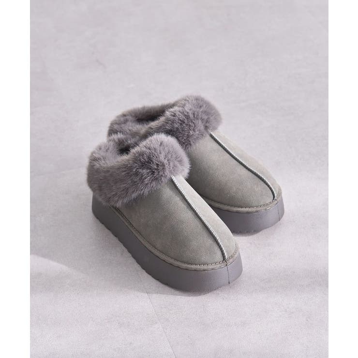 グレー | ・minia フェイクムートンスリッポン | Green Parks 