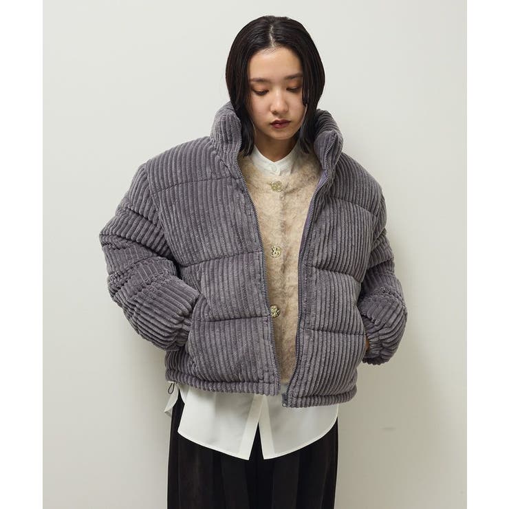 チャコールグレー | ・swing by ワイドコールスタンドブルゾン | Green Parks 