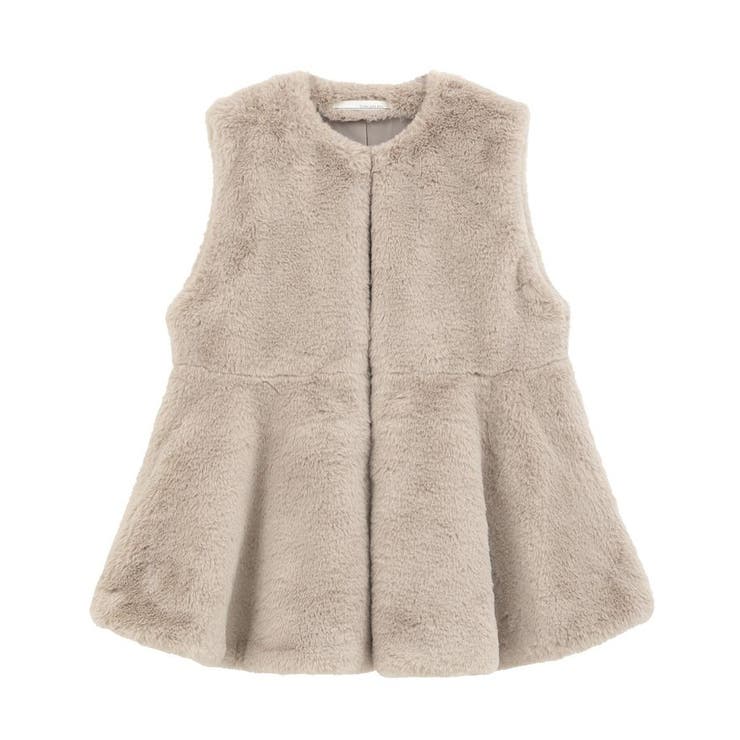 ・ELENCARE DUE ペプラムフェイクファーベスト | Green Parks  | 詳細画像23 