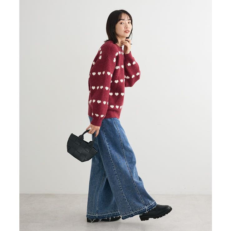 ・swing by ハートジャカードクルーニット | Green Parks  | 詳細画像13 