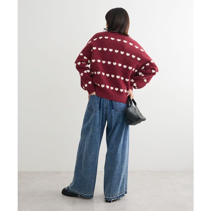 ・swing by ハートジャカードクルーニット | Green Parks  | 詳細画像14 