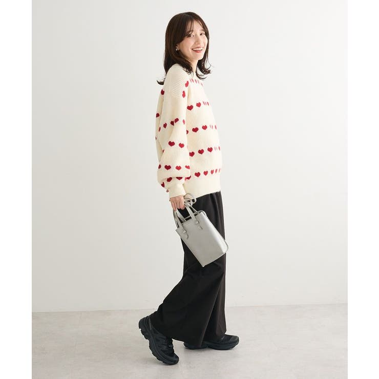 ・swing by ハートジャカードクルーニット | Green Parks  | 詳細画像19 