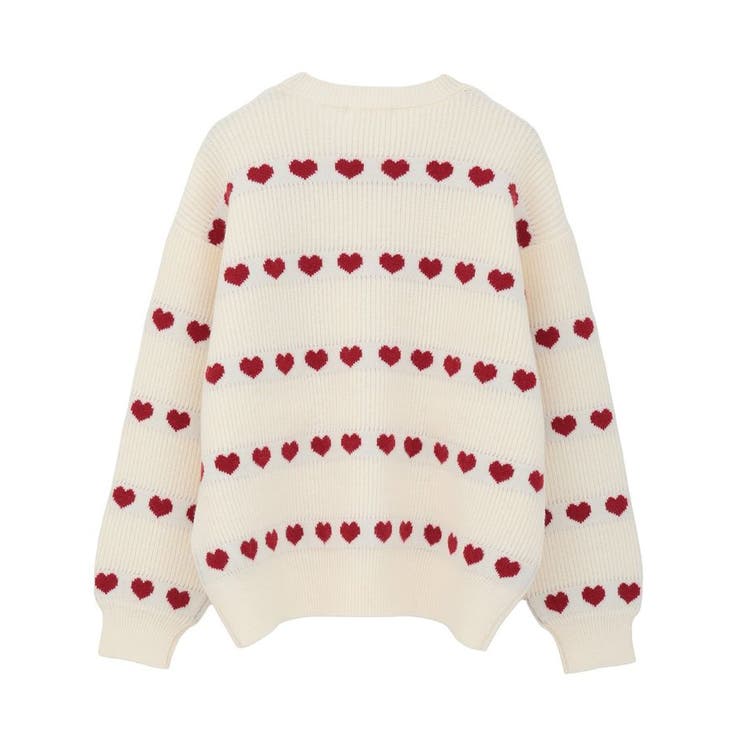 ・swing by ハートジャカードクルーニット | Green Parks  | 詳細画像23 