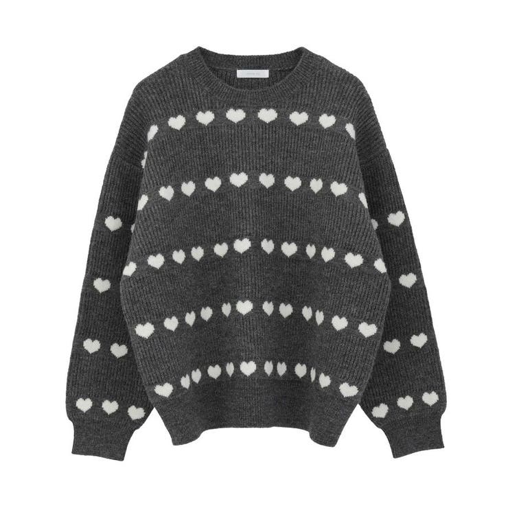 ・swing by ハートジャカードクルーニット | Green Parks  | 詳細画像31 