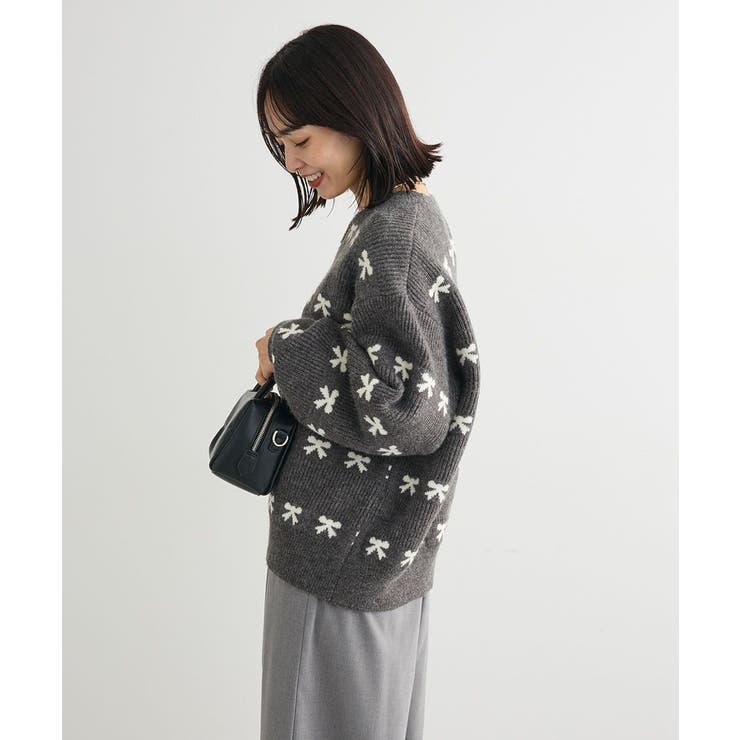 ・swing by リボンジャカードクルーニット | Green Parks  | 詳細画像6 