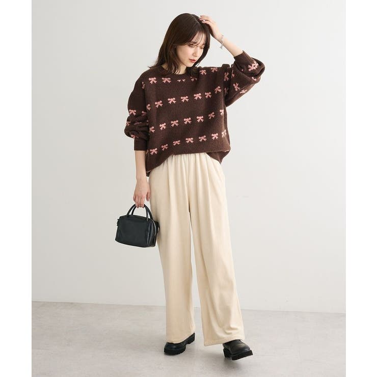 ・swing by リボンジャカードクルーニット | Green Parks  | 詳細画像10 