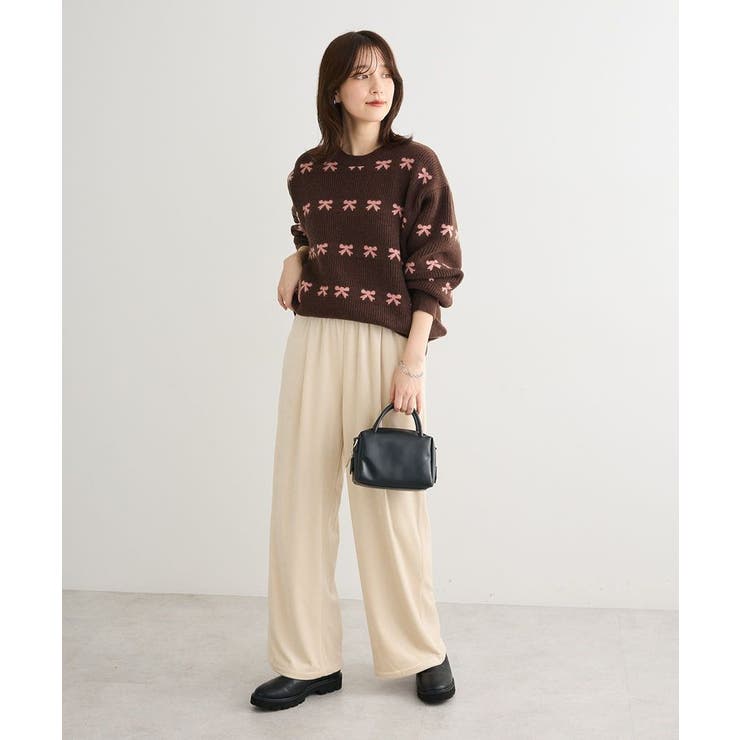 ・swing by リボンジャカードクルーニット | Green Parks  | 詳細画像11 