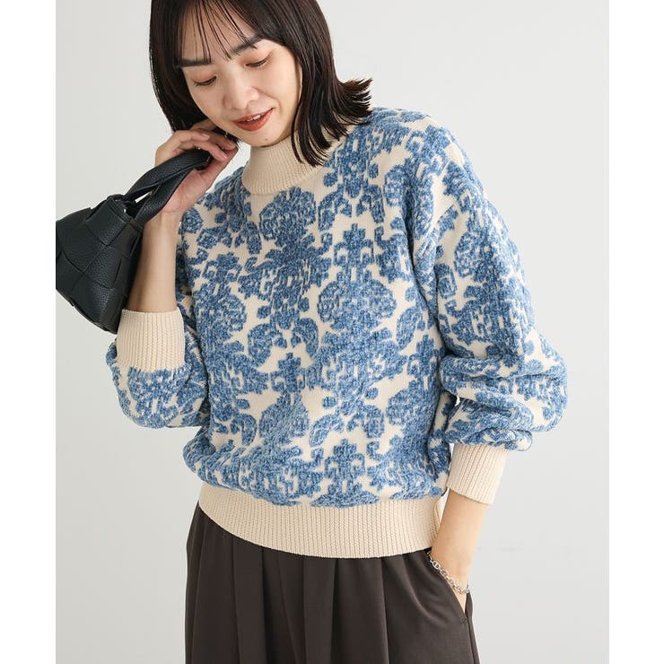 ・swing by アラベスクジャカードニット | Green Parks  | 詳細画像4 