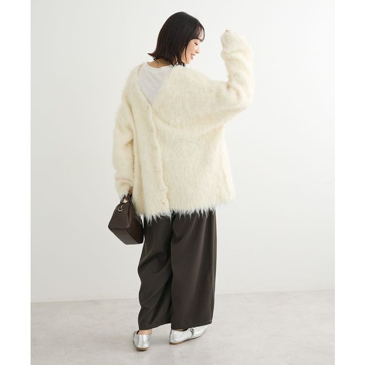 ・swing by 2wayロング起毛カーディガン | Green Parks  | 詳細画像20 