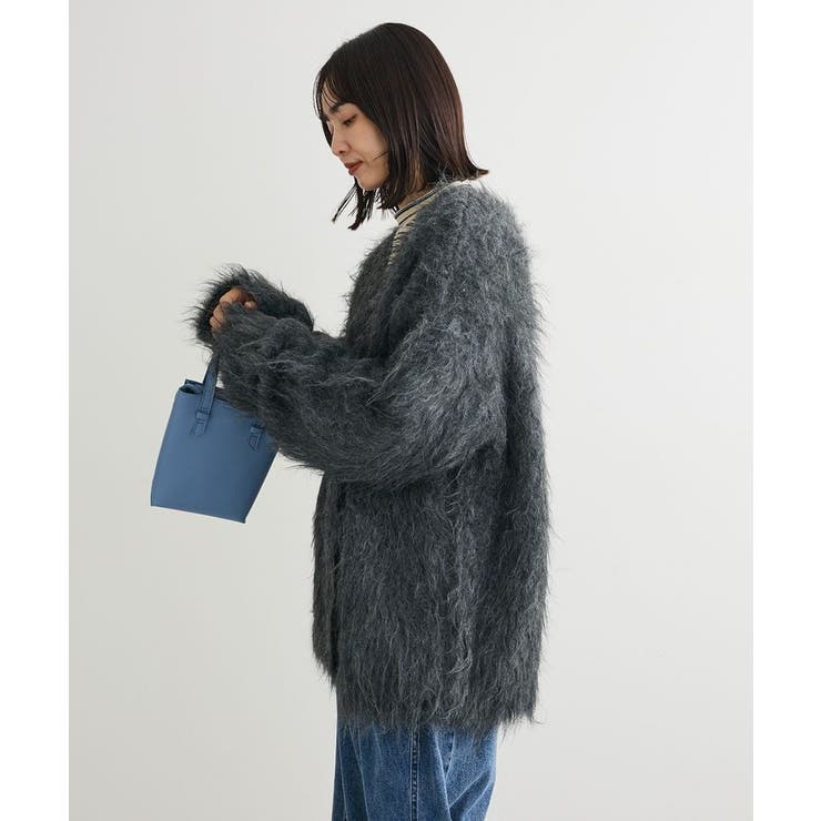 ・swing by 2wayロング起毛カーディガン | Green Parks  | 詳細画像30 