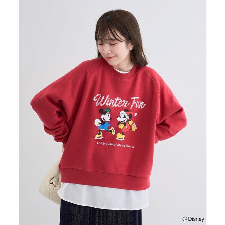 【国内正規総代理店アイテム】 ミッキー&フレンズ/半起毛裏毛プルオーバー[品番：GRPW0046884 トップス