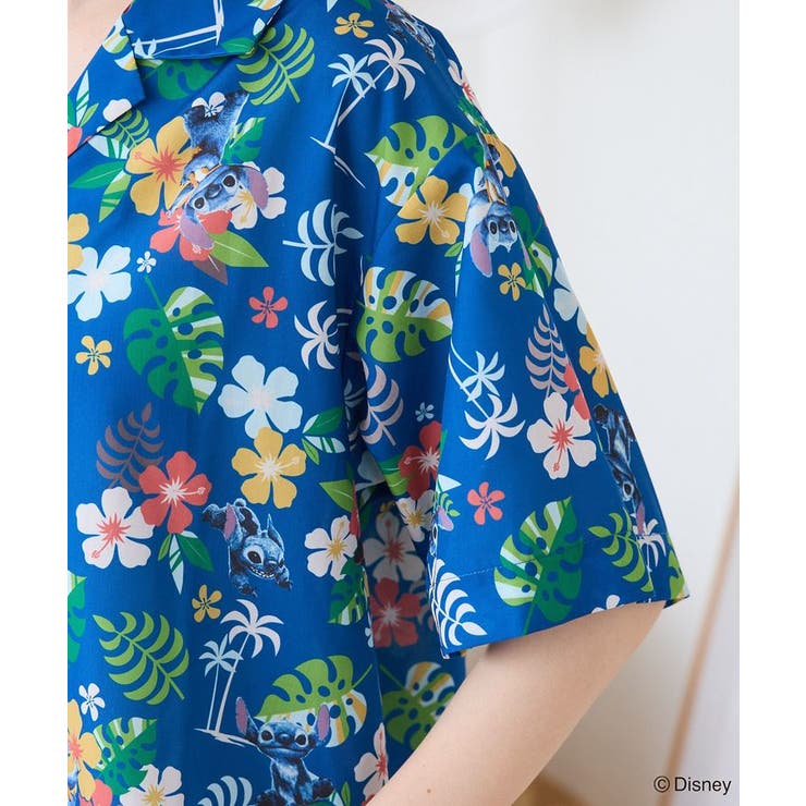 スティッチ/アロハシャツ[品番：GRPW0049120]｜Green Parks