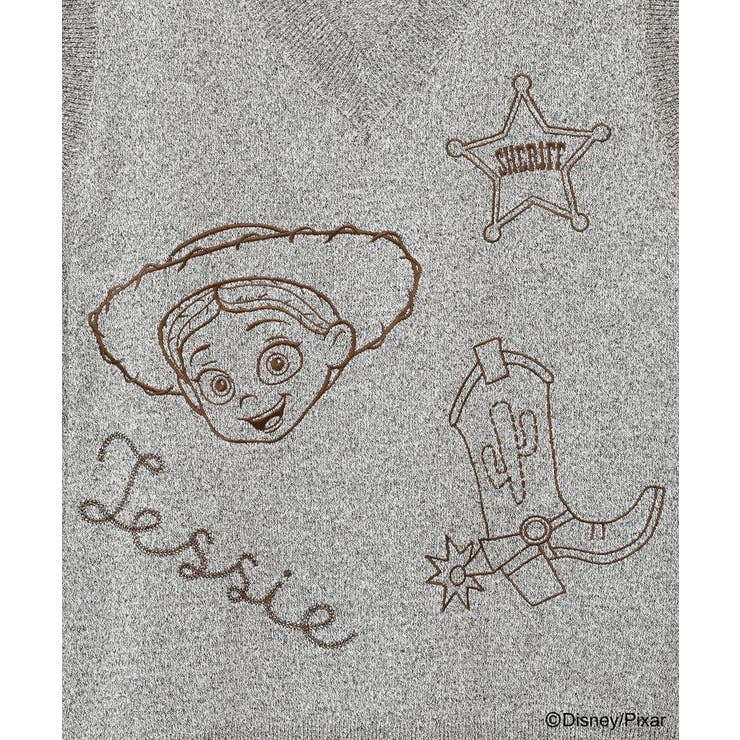 TOY STORY / 刺繍Vネックニットベスト | Green Parks  | 詳細画像19 