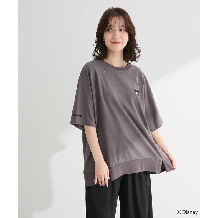 チャコールグレー | Mickey friend / ワンポイントBIGTEE | Green Parks 