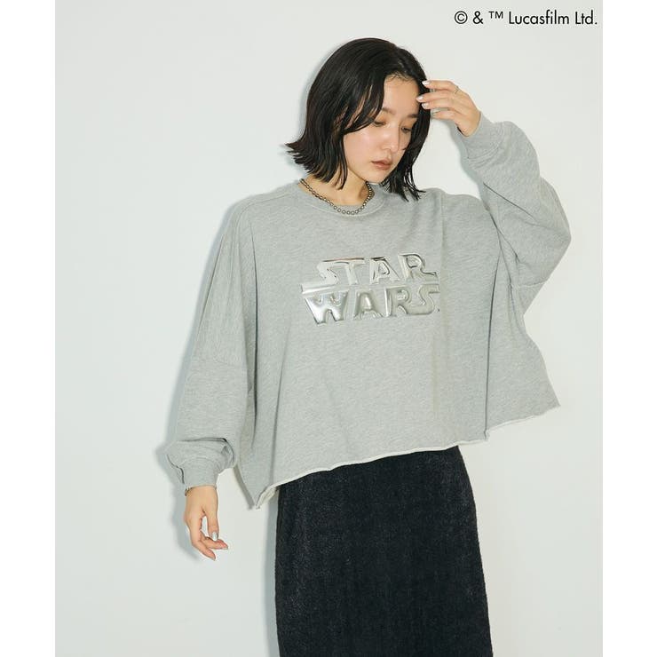 杢グレー | STAR WARS/メタルプリントスウェット | Green Parks 