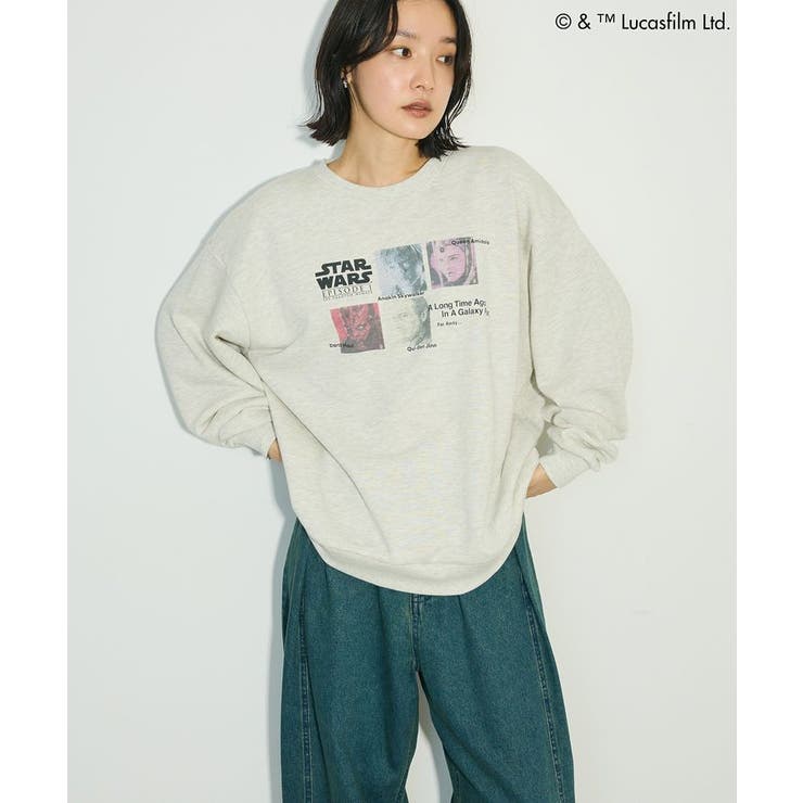 杢ホワイト | STAR WARS/プリントスウェット | Green Parks 