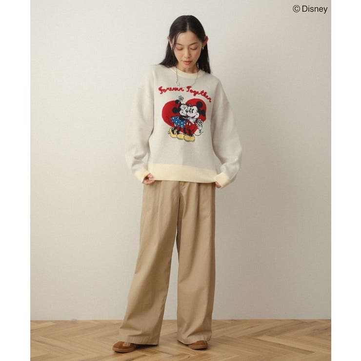 ミッキー&フレンズ/ジャガードニットプルオーバー | Green Parks  | 詳細画像2 