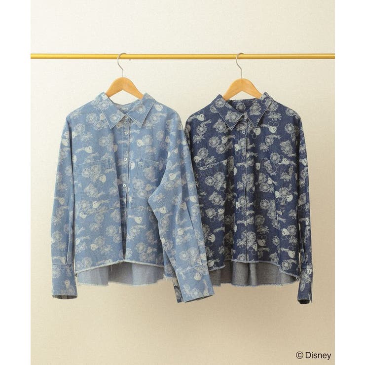 ミッキー&フレンズ/花柄デニムシャツ | Green Parks  | 詳細画像1 