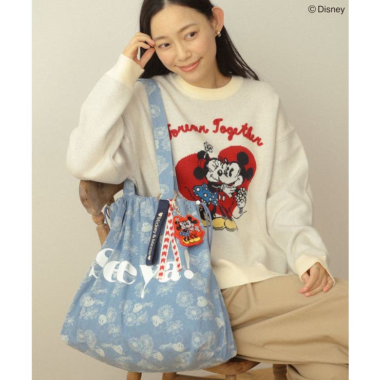 ミッキー&フレンズ/花柄デニムトートバッグ | Green Parks  | 詳細画像2 