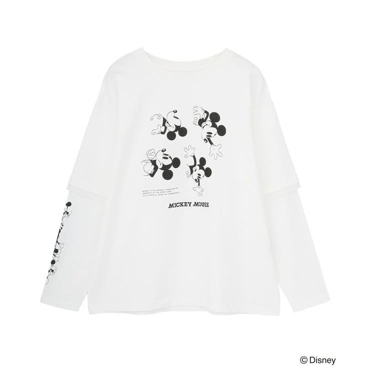 ミッキー&フレンズ/レイヤードプリントロングTシャツ | Green Parks  | 詳細画像21 