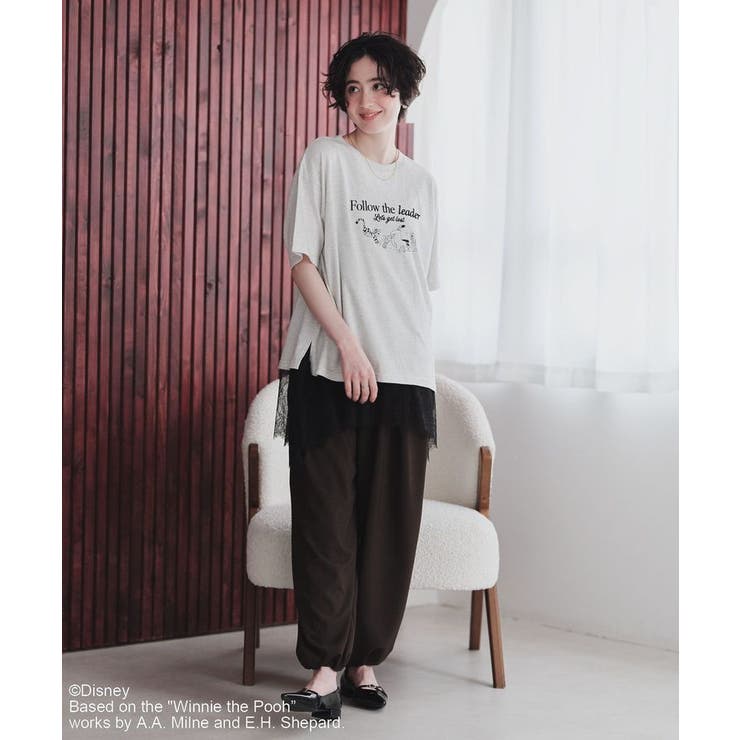 Winnie the Pooh/フロッキーロゴTシャツ | Green Parks  | 詳細画像4 